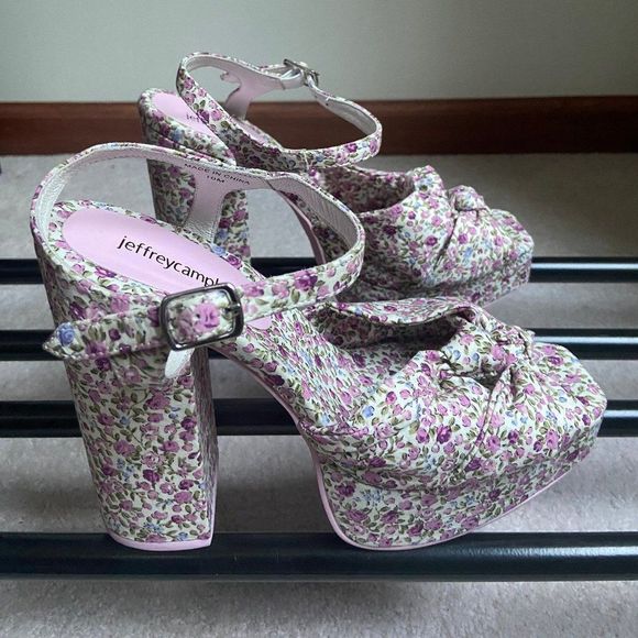 JEFFREY CAMPBELL Women Knot 2 Day Platform Sandals - NEW NWOB - Picture 6 of 8